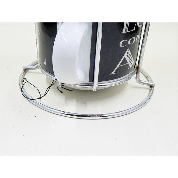 Pier 1 Imports Ceramic Stacking Mugs Be Still My Beating Heart Rack Set of 4 - Picture 7 of 10